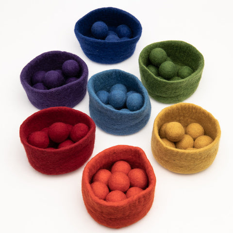 Felt Balls and Bowl Set