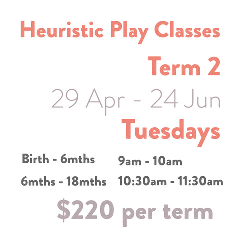 Tiny Toy Shop Heuristic Play Classes for Parents, Babies & Toddlers, Term 2, 2025