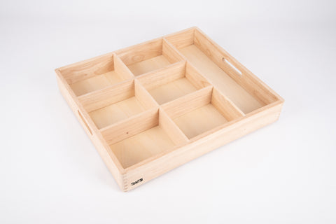 Wooden Sorting Tray - 7 Way