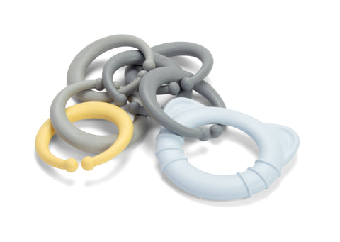 Tiny BIO Teether Ring Chain - Blue