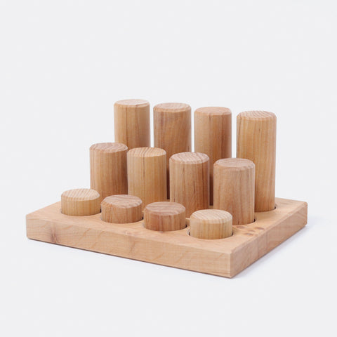 Stacking Game Small Natural Rollers